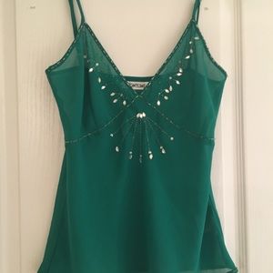 Emerald green going out top